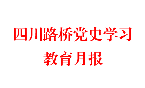 四川路橋黨史學習教育月報  第四期